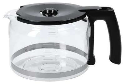 Produktbild von Glaskanne Kaffeekanne Kanne Kaffeekrug transparent schwarz AEG Electrolux 4055192548 Filterkaffeemaschine Kaffeemaschine Kaffeeautomat eingesetzt in KAM300 EKAM300 uvm