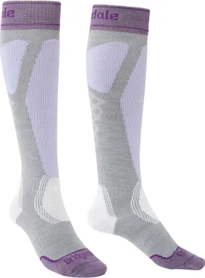 Imagen del producto de Calcetines Bridgedale Easy On Merino Performance, color gris, para mujer, talla EU 41-43