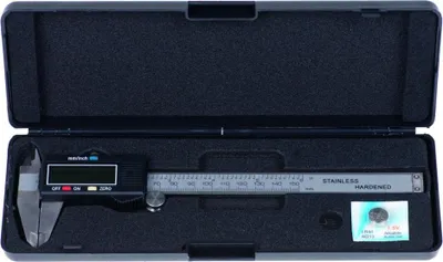 Immagine prodotto di Calibro digitale elettronico ad alta precisione calibri 0,02 mm – 0,03 mm 150mm con asta piatta e display lcd micrometro digitale professionale per misurazione esterne, interne, profondità e di passo