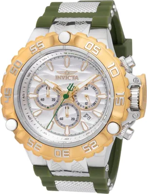 Obrázok produktu pre Invicta Subaqua - Poseidon 48554 Pánske Hodinky - Quartz Hnací Mechanizmus - Nerezová Oceľ so Strieborným Ciferníkom - 55 mm
