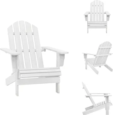 Immagine prodotto di vidaXL Sedia da giardino in legno bianco - Sedie da giardino