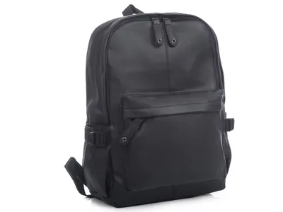 Zdjęcie produktu dla Elegancki Miejski Plecak Damski Męski A4 Do Pracy ze skóry ekologicznej Czarny