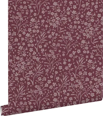 Zdjęcie produktu dla ESTAhome tapeta kwiatuszki fiolet bakłażanowy 50 x 900 cm