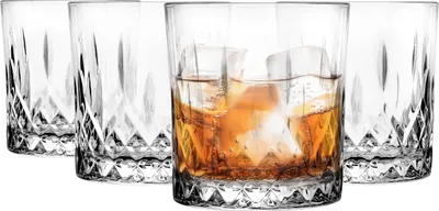 Produktbild von GLASMARK® Whisky Gläser 4-Set 280ml Große (max. 310ml) 4 Stück Drinkgläser transparent Saft und Cocktail Party Trinkglaswaren Saftgläser Trinkgläser