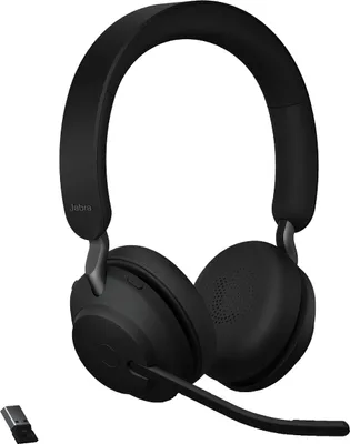 Produktbild von Jabra Evolve2 65 Flex MS USB-A Stereo Headset Link380a Schwarz 26699-999-999