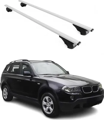 Image de Barres de toit transversales pour BMW X3 E83 2003-2010 Fer Argent