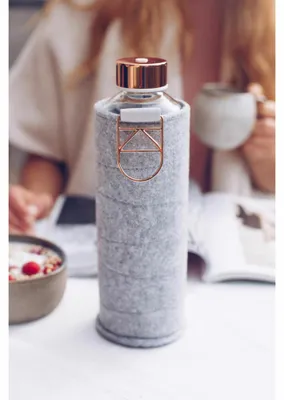 Zdjęcie produktu dla Mismatch Rose Gold, szklana butelka z filcowym rękawem 750 ml