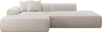 Produktbild von Linksseitiges Ecksofa aus beigem Cord - ERYNEL
