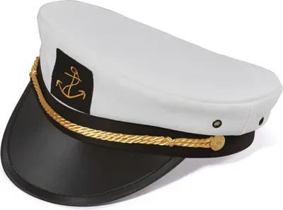 Produktbild von modAS Kapitänsmütze Matrosenmütze – Mütze Kapitän Matrosen Marine Hut Skipper Partyhut Damen Herren Größe 59
