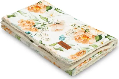 Produktbild von SENSILLO - Warme Kuscheldecke Baby Neugeborenen 80x100cm - Pfingstrose