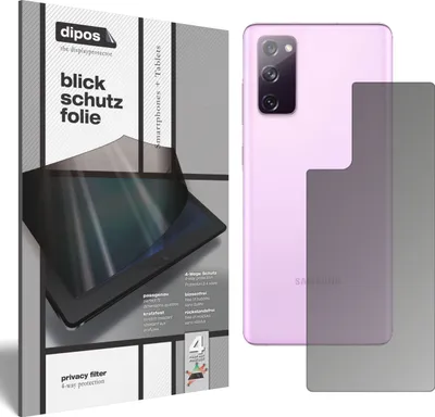 Produktbild von Schutzfolie für Samsung Galaxy S20 FE Rückseite mit Sichtschutz Blickschutz