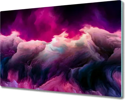 Produktbild von Coloray Herdabdeckplatte 80x52 cm Schneidebrett Kochplattenabdeckung Küchenbrett Hackbrett - Wolken