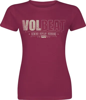 Produktbild von Volbeat T-Shirt Damen Distressed Logo rot L
