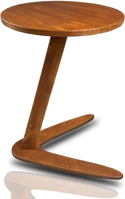 Produktbild von Beistelltisch aus natürlichem Holz Moderner Design-Tisch mit massivem Kiefernholz