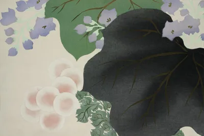 Produktbild von Plakat 91,5x61cm Blumen 2, Japanischer Vintage Sekka für das Wohnzimmer