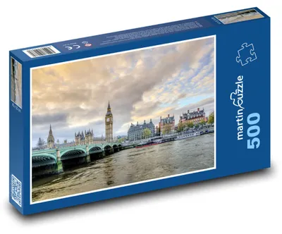 Obrázok produktu pre Puzzle 500 Londýn – Big Ben a Temža - martinpuzzle