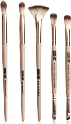 Obrázek produktu pro Štětce na líčení ME-6170 - Hnědá sada 5 ks KP6170