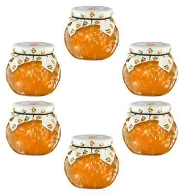 Image de Confiture d'oranges Darbo Naturelle en pot décoratif 640g 6er Pack