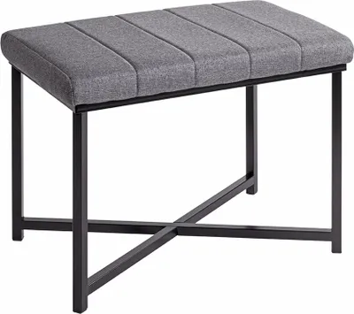 Produktbild von Sitzbank >59559< in grau, schwarz, Metall, Textilgewebe - 59x46x39cm (BxHxT)