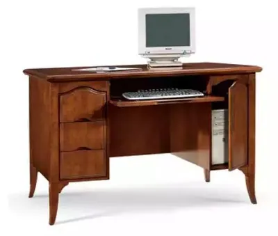 Obrázok produktu pre Schreibtisch Tisch Italienische Einrichtung Möbel Massiv Holz Büro