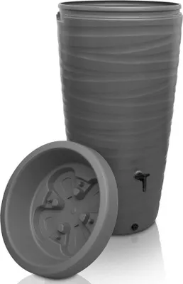 Produktbild von Famanu Regenfass 240 Liter - Modernes Design mit Pflanzenbox