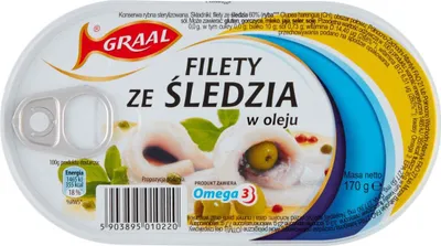 Obrázok produktu pre Graal Sleďové olejové filé 170 G