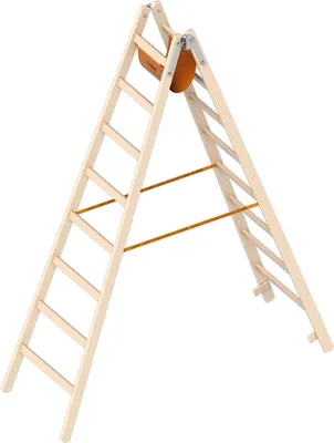 Produktbild von Layher 1053 Holzstehleiter nach Ö-Norm Z1501 2x8 Sprossen