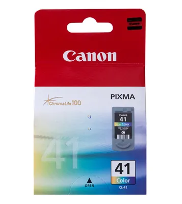 Produktbild von Canon CL-41 - Farbe (Cyan, Magenta, Gelb) - original - Tintenpatrone - für PIXMA iP1800, iP1900, iP2500, iP2600, MP140, MP190, MP210, MP220, MP470, MX300, MX310 (0617B032)