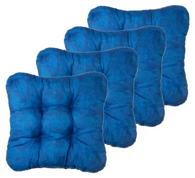 Produktbild von Sitzkissen-Set Dekokissen Stuhlkissen Zierkissen 4er-Set Blau