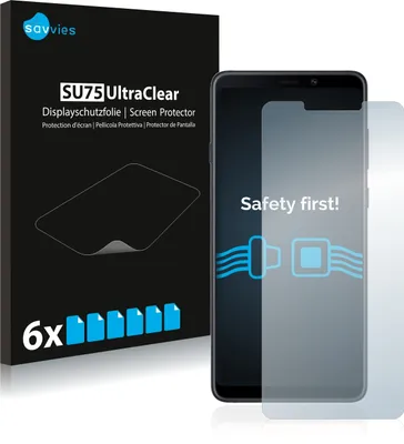 Produktbild von 6x Für Samsung Galaxy A9 2018 Schutzfolie Savvies Displayschutz Display Schutz Folie Klar Transparent