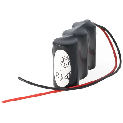 Obrázok produktu pre Nabíjateľná batéria pre núdzové osvetlenie 3,6 V 1800 mAh Sub-C s 200 mm pripojovacím káblom, rozmery 69x23x43 mm