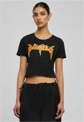 Obrázok produktu pre Dětské tričko Urban Classics Badgirls Cropped Tee black - L