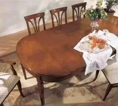 Produktbild von Esszimmer Set Ess Gruppe Holz Tisch 7tlg Komplett Set Esstisch 6x Stühle