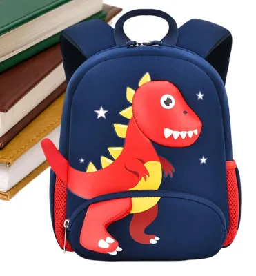 Imagen del producto de Mochila impermeable con diseño de dinosaurio para niños