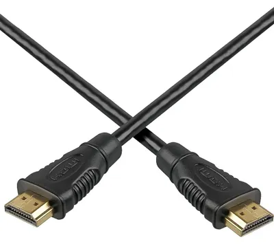 Produktbild von HDMI Kabel 4K 1,5m M/M 10,2Gbps schwarz, vergoldete Anschlüsse, 3D, HDR
