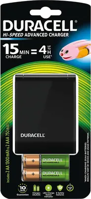 Immagine prodotto di Duracell Ladegerät CEF27 inkl. 2x AA 1300mAh 2x AAA 750mAh