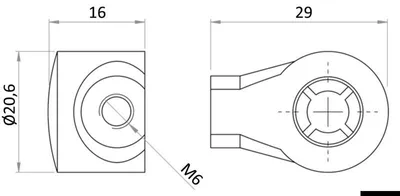 Produktbild von Edelstahl Kopf, 10 mm Ø Kugel Osculati 38.020.25