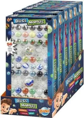 Produktbild von Buki Murmeln - Murmelbox kleines Modell mit 56 Glasmurmeln