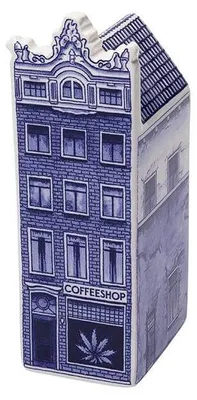 Image de Heinen Delfts Blauw – Maison – Café – Bleu – 14 cm