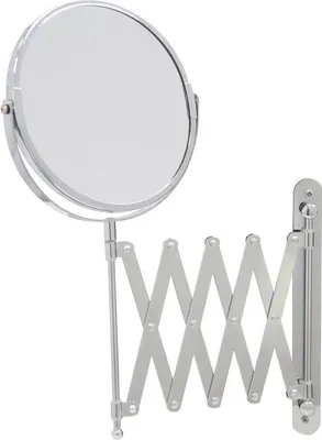 Image de Miroir mural argenté double face, grossissant 3x et 1x, pour salle de bains