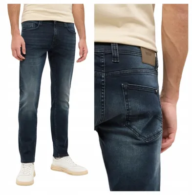 Produktbild von Mustang | Oregon Slim Herrenjeans, blauer Denim, W31 L30