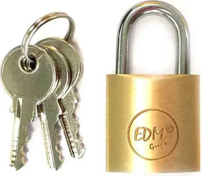 Zdjęcie produktu dla Kłódka Edm 25x15 Mm Złoty Złoty Jeden Rozmiar