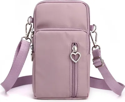 Immagine prodotto di INF Custodia Grande per Telefono: Nylon e Poliestere, Vari Colori, 2 Pezzi Rosa+Viola