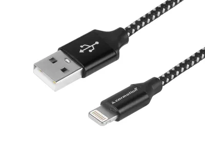 Obrázok produktu pre Kábel pre nabíjanie a synchronizáciu, 300 cm, s mikrovláknovým opletom, USB > Lightning