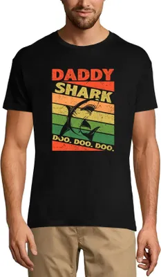 Produktbild von Herren Grafik T-Shirt Papa Hai doo do Baby Lied – Daddy Shark Doo Do Baby Song – Öko-Verantwortlich Vintage Jahrgang Kurzarm Lustige Druck Geburtstag