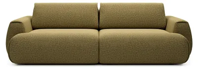 Produktbild von Schlafsofa 4-Sitzer - Chenille-Stoff - Olivgrün - MONELIA