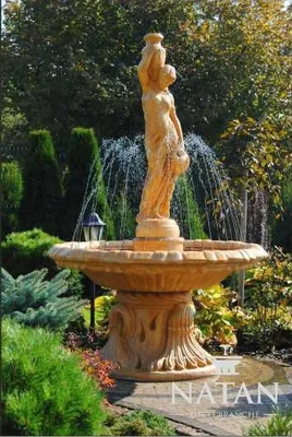Produktbild von Zierbrunnen Springbrunnen Skulptur Brunnen Dekoration Garten Fontaine Allena