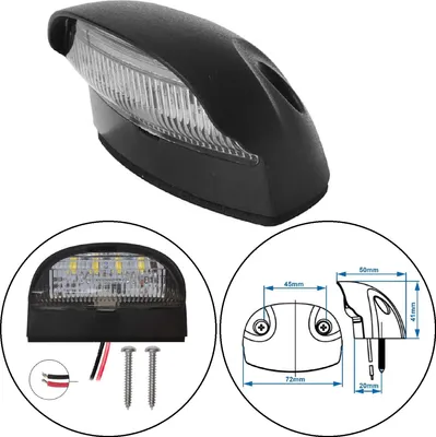 Produktbild von LED Kennzeichenleuchte 10-30V Wasserdicht ECE Kennzeichenbeleuchtung KFZ LKW etc