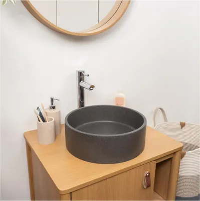 Immagine prodotto di Lavabo da appoggio rotondo SANDY 36x36cm