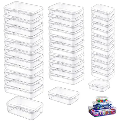 Produktbild von Solidchoice – 36 Mini-Aufbewahrungsboxen aus Kunststoff mit Deckel